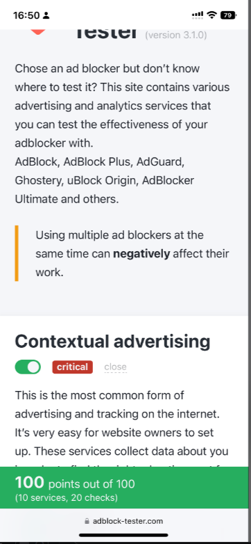 adguard content blocker does not work