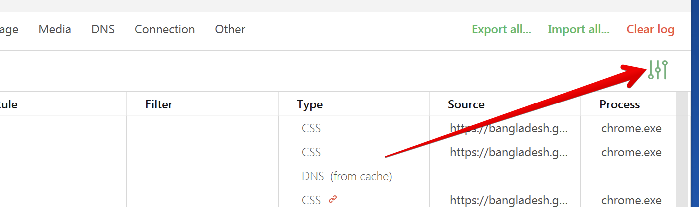 Filtering log's context menu theme does not change when switching the ...